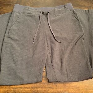 Athletic Gray Pinstriped Pants - Size 10